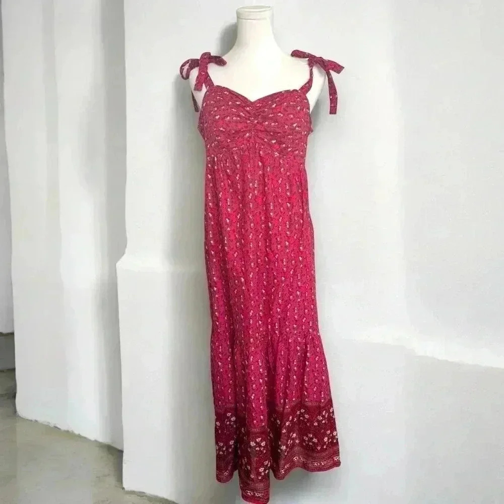 C&C California maxi dress boho floral S
